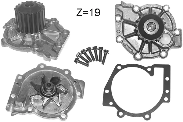 Water Pump, engine cooling V211