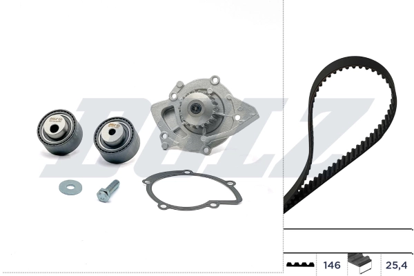 Water Pump & Timing Belt Kit KD076