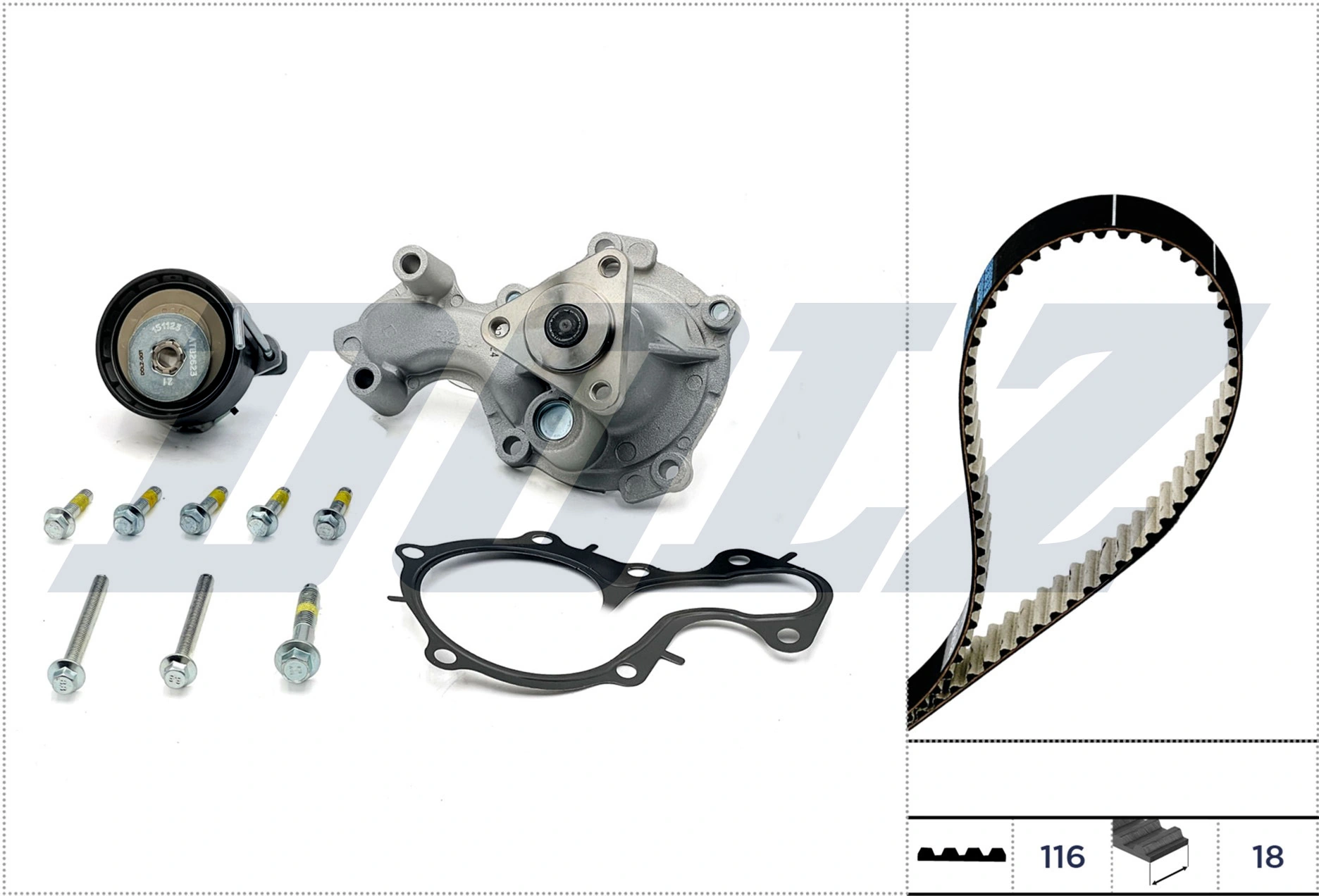 Water Pump & Timing Belt Kit KD178IO