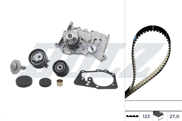 Water Pump & Timing Belt Kit KD073