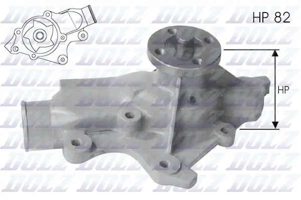 Water Pump, engine cooling J201