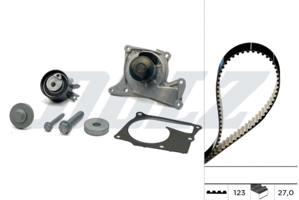 Water Pump & Timing Belt Kit KD103
