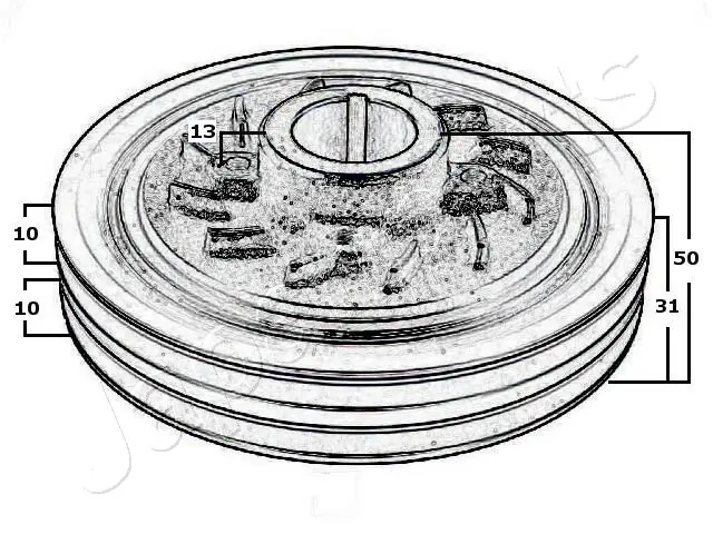 Belt Pulley, crankshaft PU-500