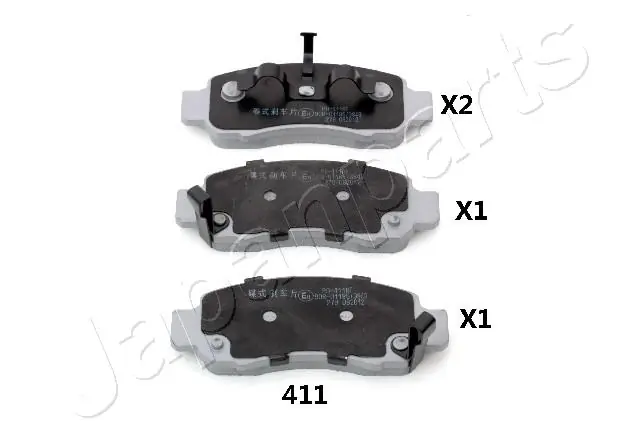 Brake Pad Set, disc brake PA-411AF