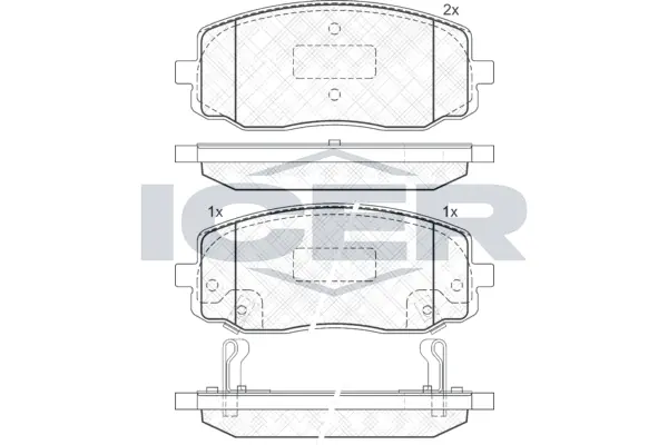 Brake Pad Set, disc brake 181709