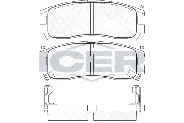 Brake Pad Set, disc brake 180981