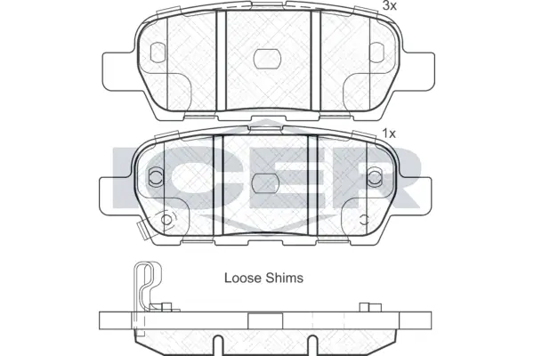 Brake Pad Set, disc brake 181838