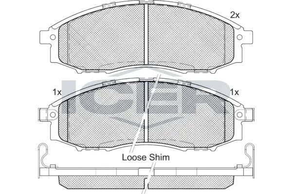 Brake Pad Set, disc brake 181703