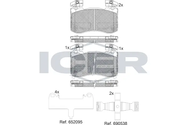 Brake Pad Set, disc brake 182333