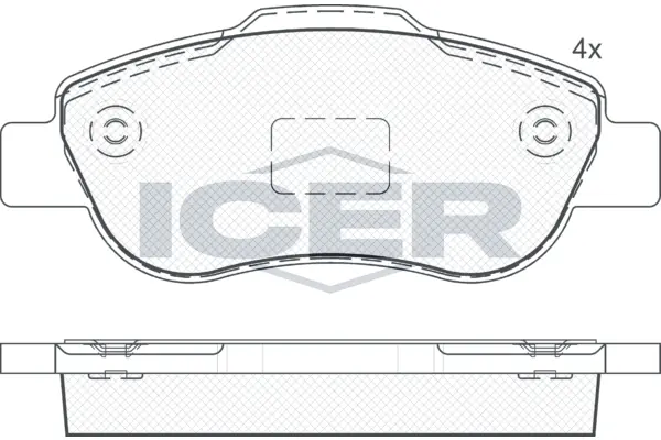 Brake Pad Set, disc brake 181659