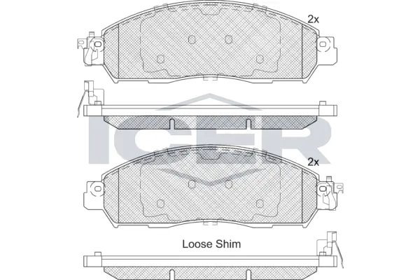 Brake Pad Set, disc brake 182249-203