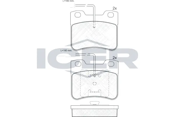Brake Pad Set, disc brake 180691