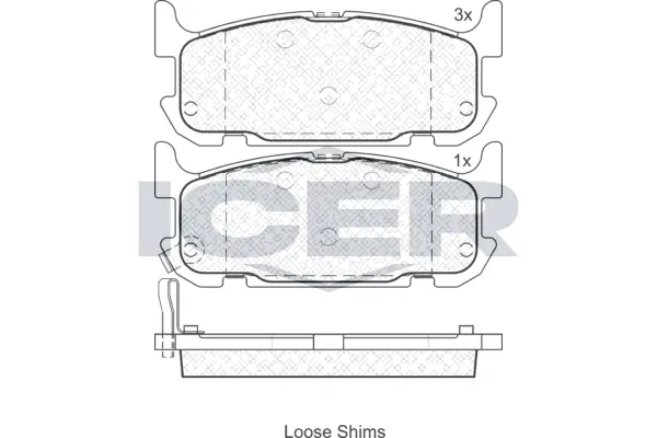 Brake Pad Set, disc brake 181738