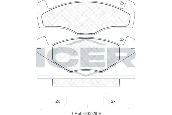 Brake Pad Set, disc brake 180459