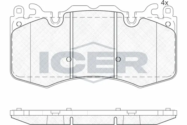 Brake Pad Set, disc brake 181956