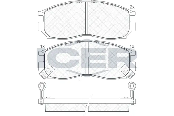 Brake Pad Set, disc brake 180771
