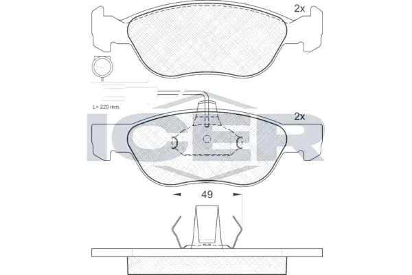 Brake Pad Set, disc brake 181243