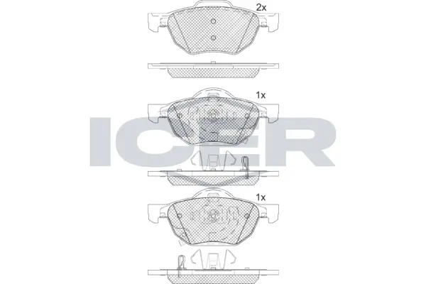 Brake Pad Set, disc brake 181695