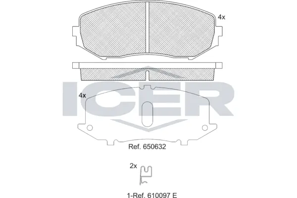 Brake Pad Set, disc brake 181747