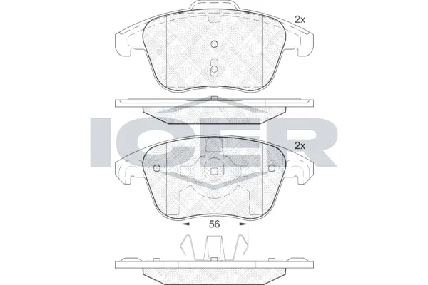 Brake Pad Set, disc brake 181866