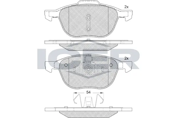 Brake Pad Set, disc brake 181617