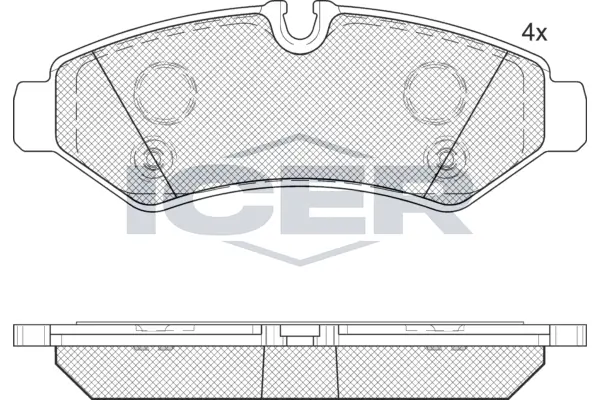 Brake Pad Set, disc brake 142350