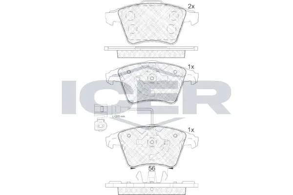 Brake Pad Set, disc brake 181779
