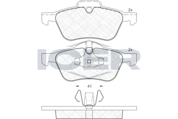 Brake Pad Set, disc brake 181434
