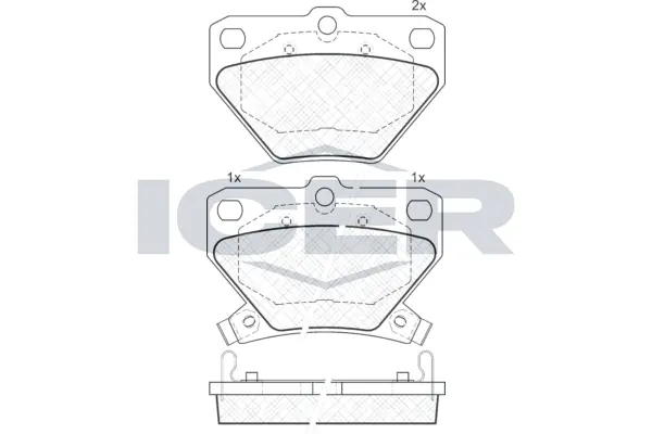 Brake Pad Set, disc brake 181607