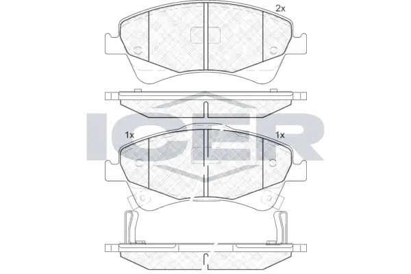 Brake Pad Set, disc brake 181892