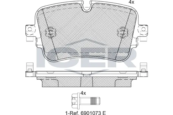 Brake Pad Set, disc brake 182248
