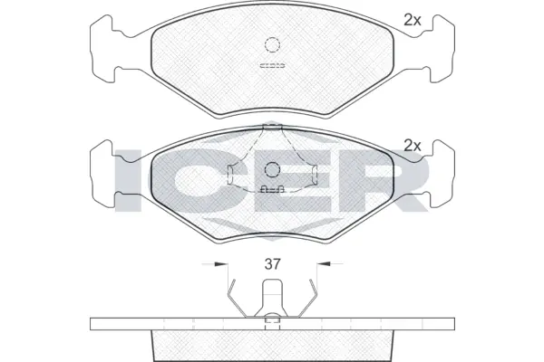 Brake Pad Set, disc brake 140926