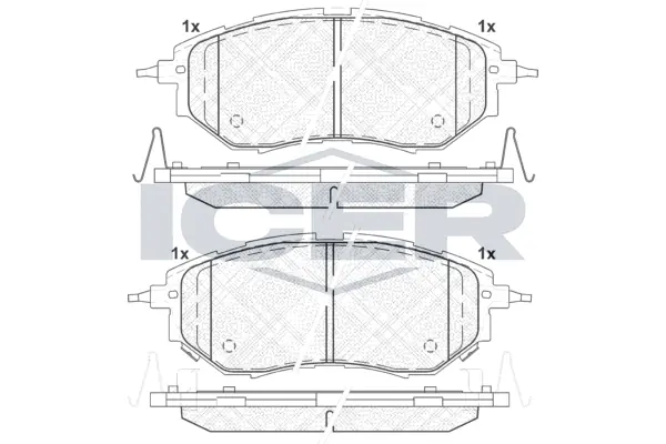 Brake Pad Set, disc brake 181697