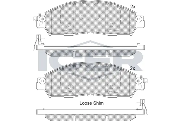 Brake Pad Set, disc brake 182249