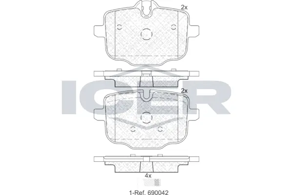 Brake Pad Set, disc brake 182005