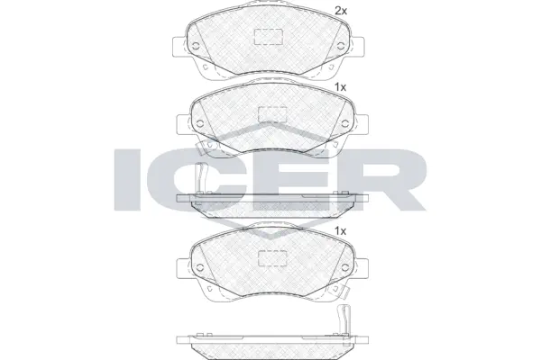 Brake Pad Set, disc brake 181573