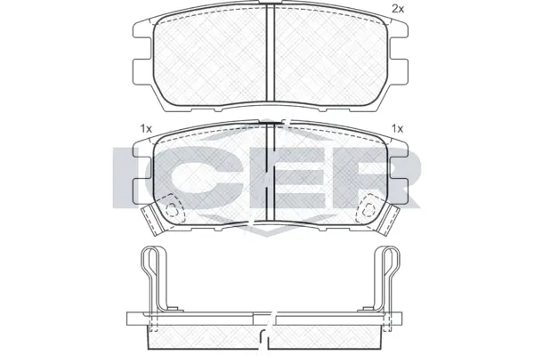 Brake Pad Set, disc brake 140980