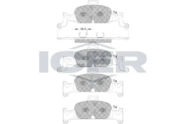 Brake Pad Set, disc brake 182279