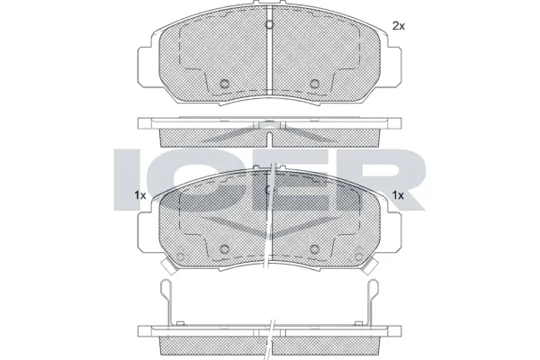 Brake Pad Set, disc brake 181543