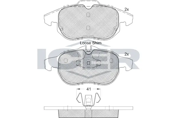 Brake Pad Set, disc brake 181536-400