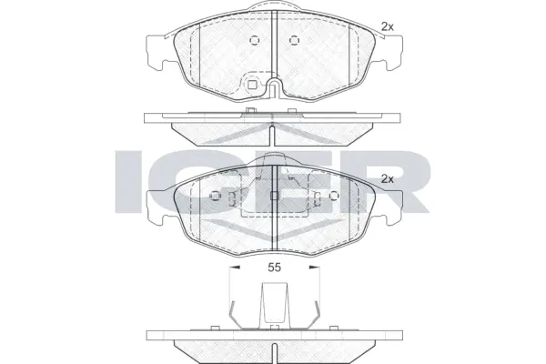 Brake Pad Set, disc brake 181559