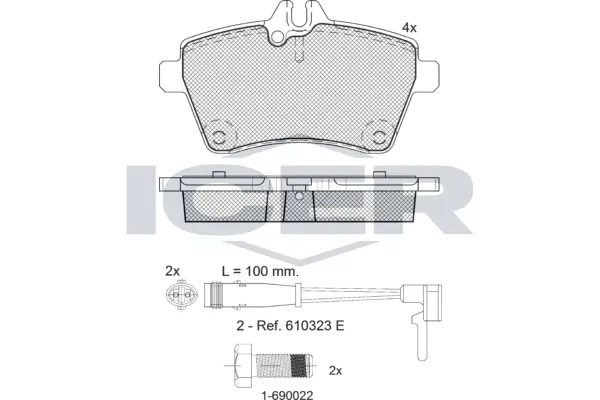 Brake Pad Set, disc brake 181678-700