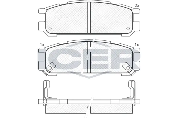 Brake Pad Set, disc brake 181000