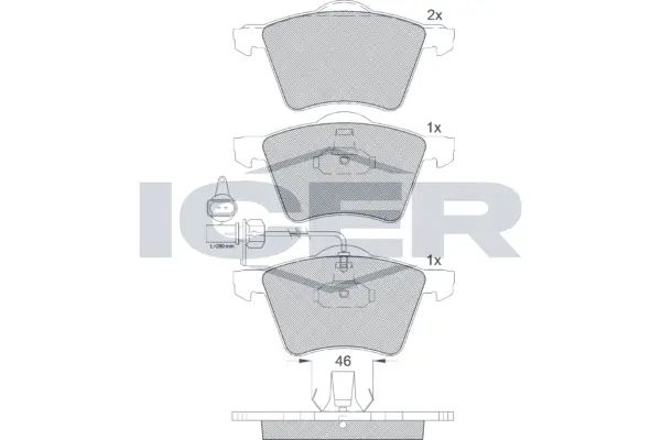 Brake Pad Set, disc brake 181605