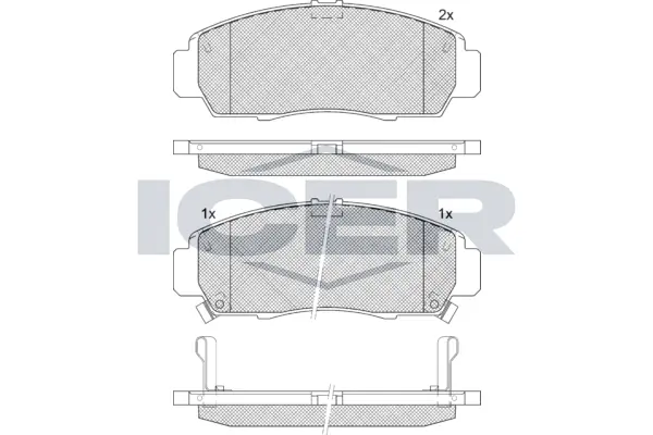 Brake Pad Set, disc brake 181543-203