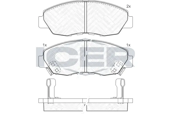 Brake Pad Set, disc brake 181329