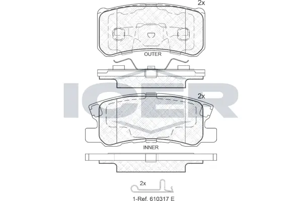 Brake Pad Set, disc brake 181375-202