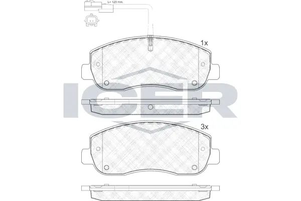 Brake Pad Set, disc brake 141999