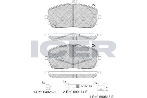 Brake Pad Set, disc brake 182331