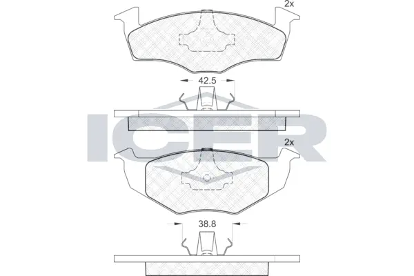 Brake Pad Set, disc brake 181178